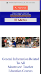 Mobile Screenshot of montessoricenterforteachereducation.org